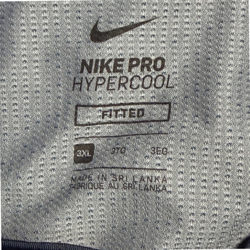 Nike Pro Hypercool MLB Cleveland Baseball Shirt Navy Blue Mens 3XL Fitted Ohio - Picture 5 of 9